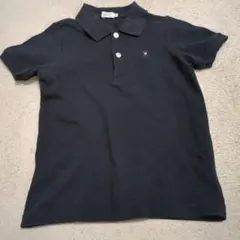 【DOUBLE.B　ダブルビー】黒　ポロシャツ　ブラックポロシャツ　130