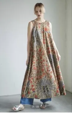 極美品♡近年品 着丈127 マックスマーラ ペイントプリント ロング