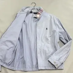 ポロバイラルフローレン ブルゾン Lサイズ ジップアップ 刺繍 ライトブルー