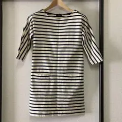 ストライプ コットン ワンピース サイズ9のサムネイル