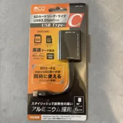 新品 ミヨシSDカードリーダ Type-C USR-CSD1/BKのサムネイル