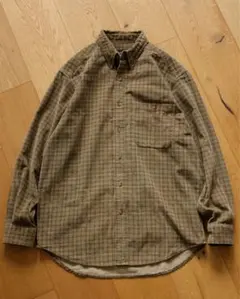 eddie bauer コーデュロイチェックシャツ　S