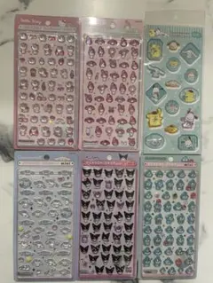 正規品】サンリオ　ボンボンドロップシールミニ　すりガラス風シール