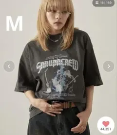 【Snap club】ビッグシルエットヴィンテージ加工グラフィック半袖Tシャツのサムネイル