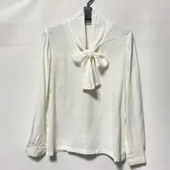 美品/Theory luxe/タイカラー ブラウス/38/white