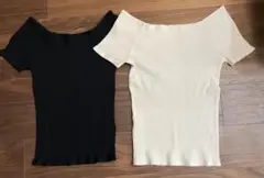 AZUL by moussy 2色セット_白M/黒Sサイズ☆
