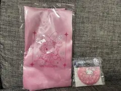 マイメロディ　巾着バック　コンパクトミラーセット