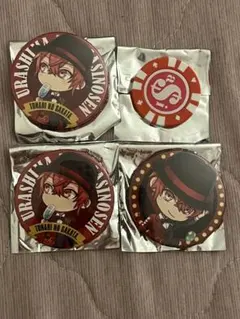 浦島坂田船 となりの坂田 缶バッジ 3点セット カジノ風コイン1点