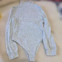 1219 817 長袖ハイネックボディスーツ L