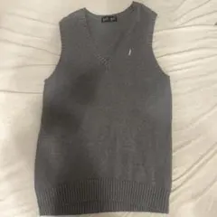 EAST BOY グレー Vネック ベスト 制服