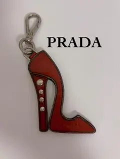 プラダ　PRADA キーホルダー　ハイヒール　赤 レッド