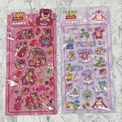 トイストーリー　ロッツォ　ぷっくり　ぷくぷく　立体　シール　2枚セット