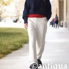 〈新品未使用〉裏毛　テーパードパンツ　ホワイト