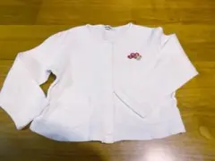 在庫処分Sale☆ familiar スナップ留 カーディガン 白 110