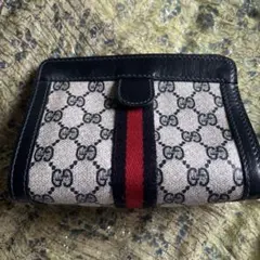 GUCCI クラッチバッグ ポーチ GG柄 シェリーライン ヴィンテージ