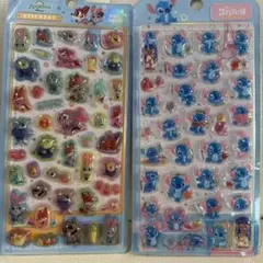 Disney ズートピア2 スティッチ　正規品　硬いぷっくりシール　Ｂ