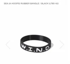 wind and sea Rubber Bangle ブラック