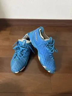 YONEX テニスシューズ ライトブルー YONEX テニスシューズ 24.5cm ライトブルーオールコート用 - メルカリ