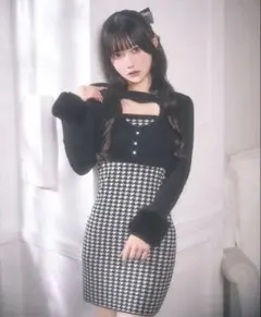 Randy アシンメトリー バックル ツイード ドレス S Randy アシンメトリー バックル ツイード ドレス S - メルカリ