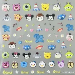 #2339 超立体ネイルシール ディズニー ツムツム 新品