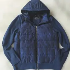 希少4L♡極美品✨ブラックレーベル チェックコンビニットブルゾン ネイビー