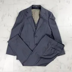 コムサメン ウール100％ セットアップ チャコールグレー サイズS*CD822