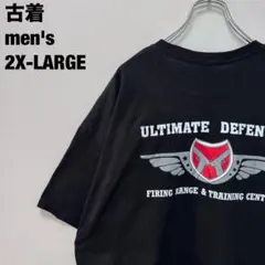 古着 GILDAN ギルダン Tシャツ 射撃 プリント ビッグサイズ 黒 2XL