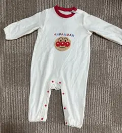 アンパンマンロンパース　ホワイト