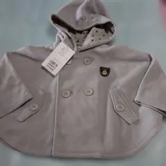 べべ　 フード付き ベビーポンチョ