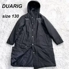 DUARIG ブラック ダウンコート ベンチコート サイズ130 ワンポイント