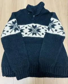 90s ラルフローレン ノルディック柄　 ハンドニットセーター