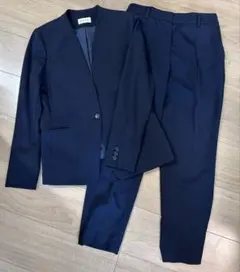 kk様専用 ⭐️PLST ネイビー ノーカラー パンツセットアップ