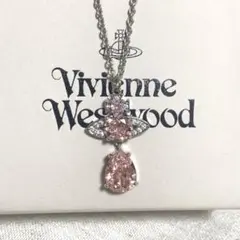 ヴィヴィアンウエストウッド リボン オーブネックレス ピンク - メルカリ