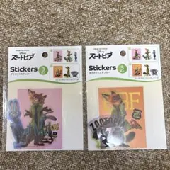 ズートピア ダイカットステッカー2種