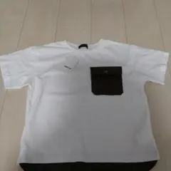 コムサイズム　130 Tシャツ　白　ポケット