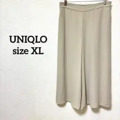 UNIQLO【XL】シフォンスリットスカートパンツ 大きいサイズ