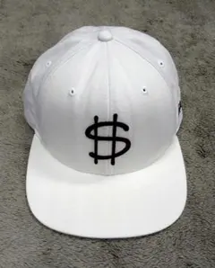 00s　Stussy　キャップ　スナップバック　ステューシー　黒　白　ニューエラ