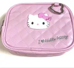 アイラブハローキティ キルティングポーチ ピンク