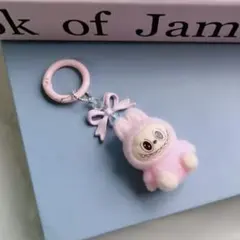 ラブブ ぬいぐるみ ミニキーホルダー ピンク 1個