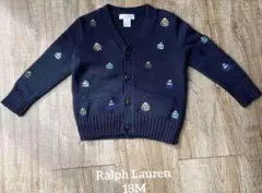 ポロラルフローレン　刺繍　ラガー　カーディガン