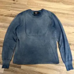 RRL ダブルアールエル インディゴ染め クルーネック スウェット S