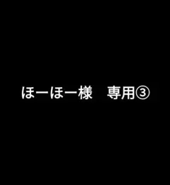ほーほー様　専用③