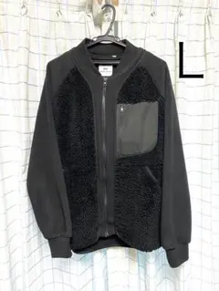 ユニクロ×ホワイトマウンテニアリング フリースボアジャケット L 黒