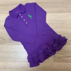 ラルフローレン ポロワンピース ワンピース 紫 110