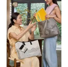 一点限り中国スターバックス　最新小銭カードストラップ付きトートバッグ非売品