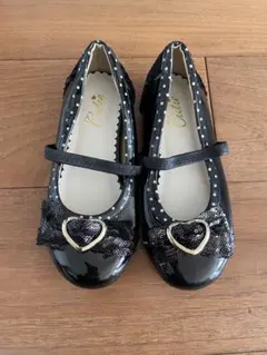 キッズ フォーマルシューズ 20 女の子 リボン スパンコール 発表会 入学式