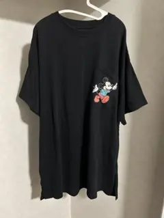 ディズニー レトロ ミッキーマウス ビッグTシャツ 黒