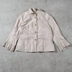 【美品】GIANNI LO GIUDICE ノーカラージャケット S～Mサイズのサムネイル