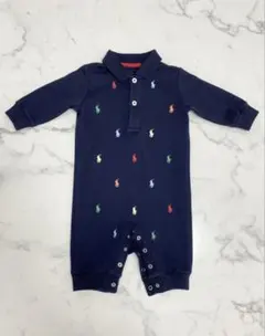 Polo ポニー ソフト コットン ポロ カバーオール 60 ポロラルフローレン