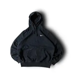 sai様☆US古着NIKEスウェットパーカーワンポイントロゴスウッシュ刺繍ロゴダ